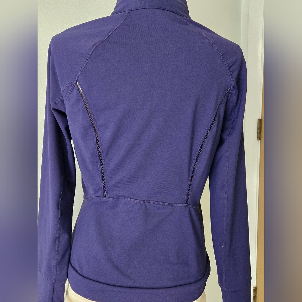 Women's Purple Full-Zip Active Jacket - Picture 4 of 5